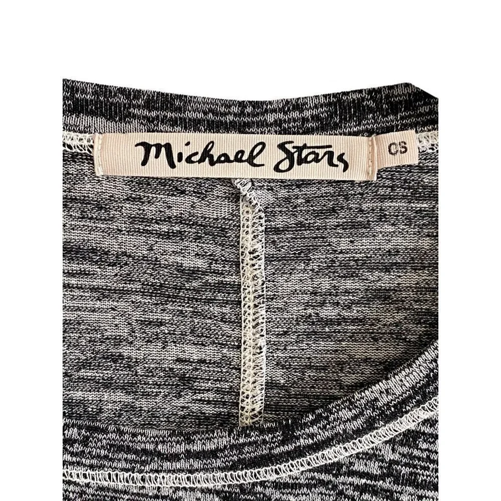 Michael Stars Marled Gray Long Sleeve Top, one size
